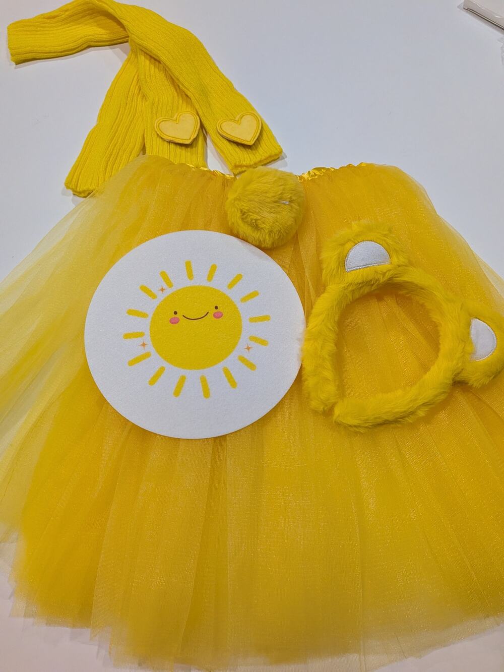 New 5pc Jr teen child tutu adult care bear leg warmer headband Halloween costume